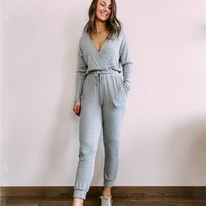 V Neck Jumpsuit